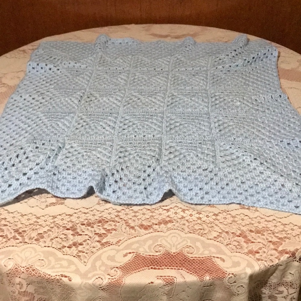 Hand Crafted Granny Square Baby Afghan
